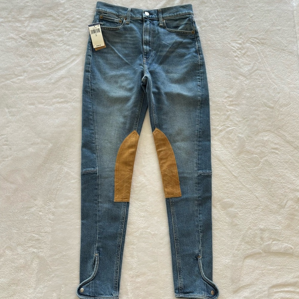 POLO RALPH LAUREN Retro High Waist Skinny Jodhpur-Style Jeans--28 - Picture 7 of 16